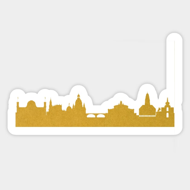 Golden Dresden Sticker by 44spaces